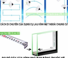 Dụng cụ lau kính mặt ngoài chung cư